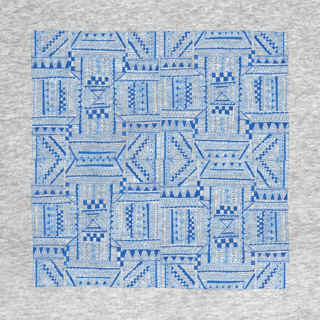 Blue Geometric Pattern by LauraKatMax